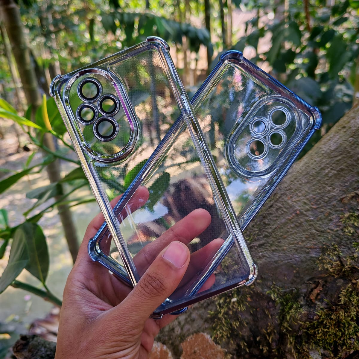 Honor200 Transparent airbag anti-fall silicone soft Cover with camera lens