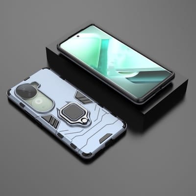 IQOO Z9s Shockproof PC + TPU Holder Phone Case_img_2