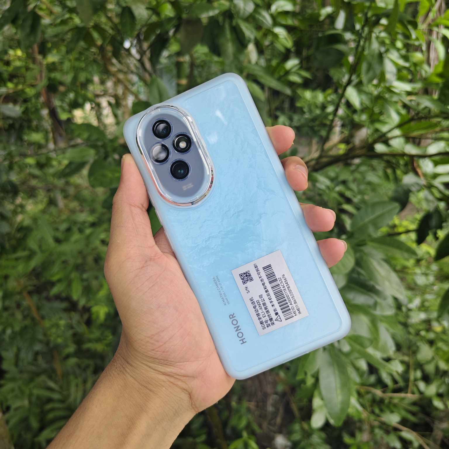 Honor 200/200pro transparent tpu soft cover with camera lens