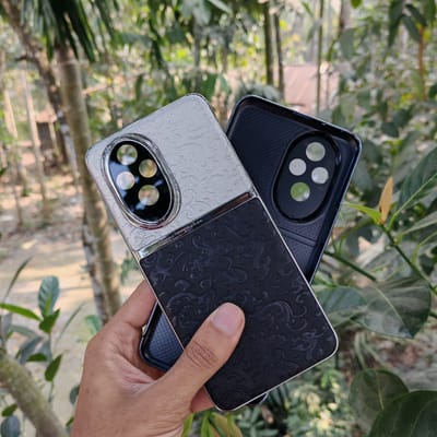 Honor 200 Dragon Pattern Electroplated Leather cover Attached Camera Protector_img_0
