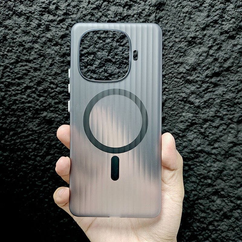 iQOO Z9Turbo Magnetic Corrugated Frosted Semi-Transparent UltraThin, fingerprint-resistant, drop-proof hard cover