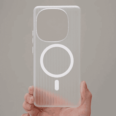 iQOO 13 Magnetic Corrugated Frosted Semi-Transparent UltraThin, fingerprint-resistant, drop-proof hard cover_img_1