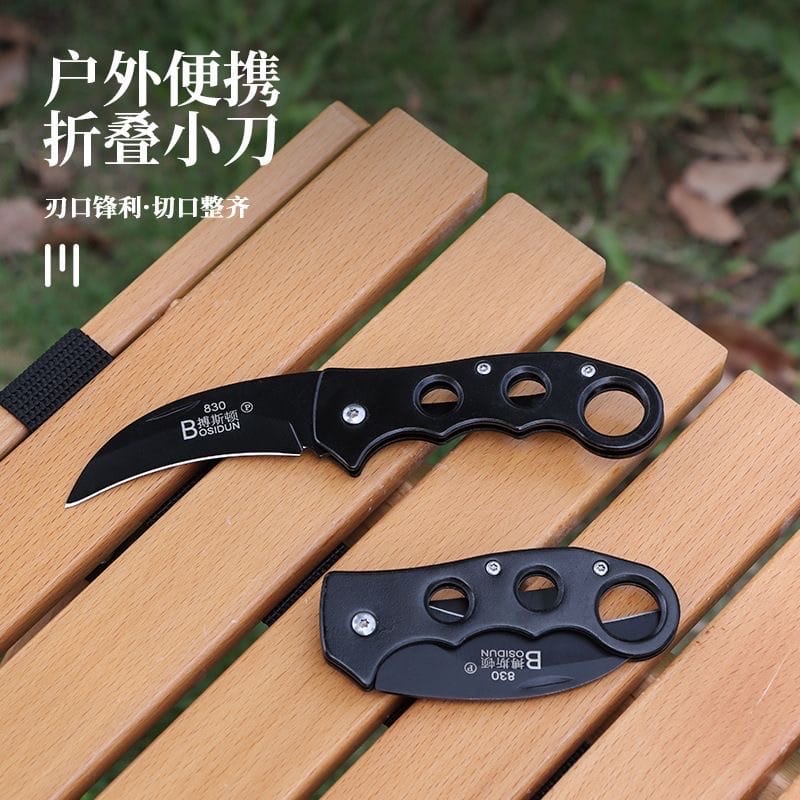 Stainless steel outdoor mini folding knife
