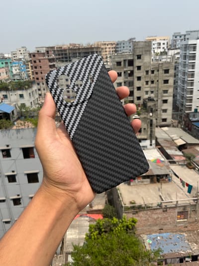 iQOO Z9Turbo mobile phone case Kevlar carbon fiber pattern new ultra-thin hard shell high-end protective cover_img_3