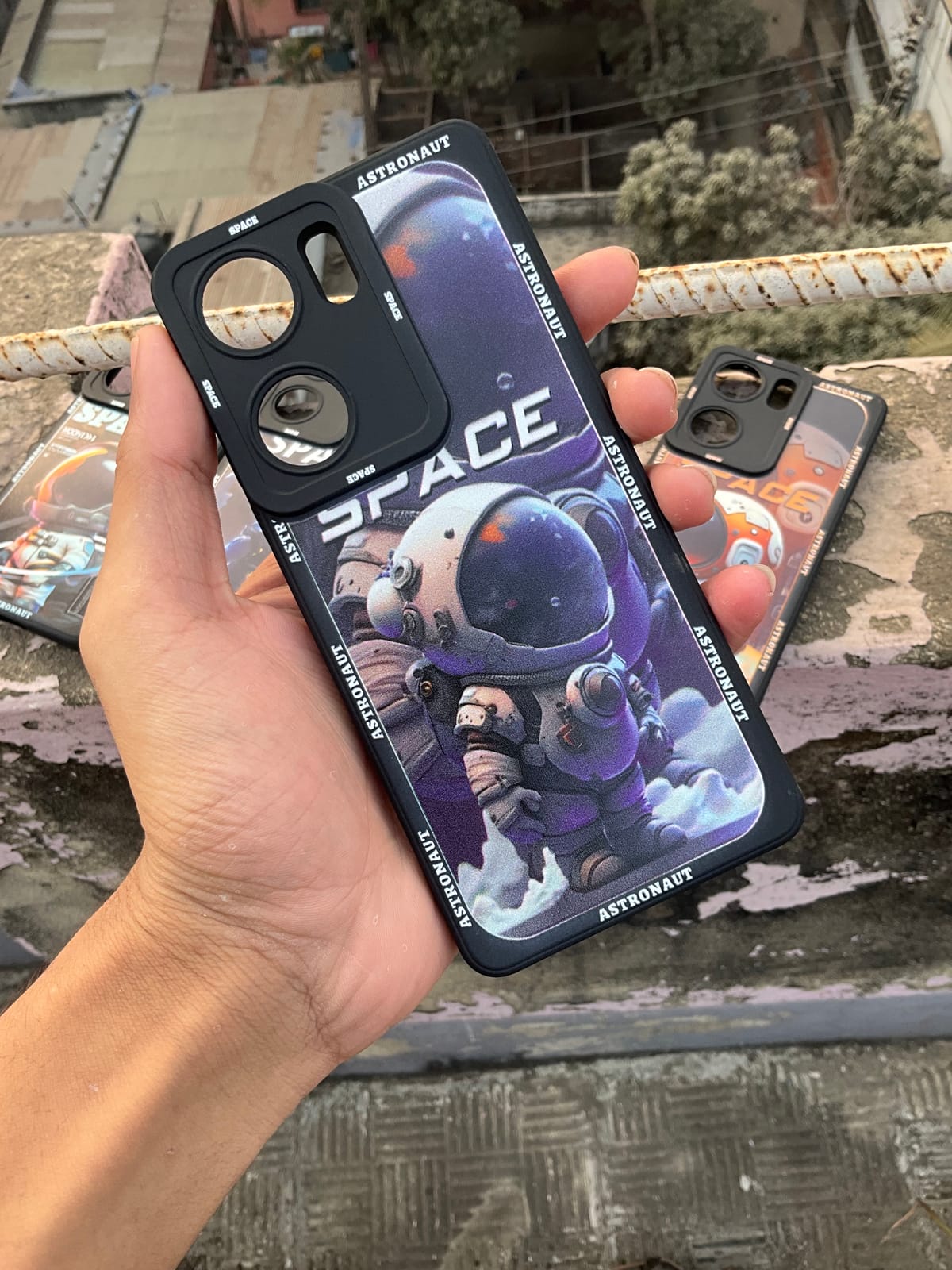 For IQOO Neo9 starry sky astronaut painted soft silicone case