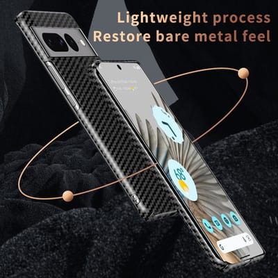 Google Pixel8Pro mobile phone case color matching magnetic carbon fiber pattern all-inclusive PC protective cover_img_2