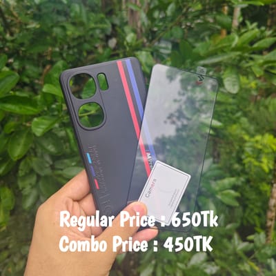 IQOO Neo9 combo soft silicone cover+screen protector+camera protector_img_1