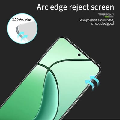 iQOO Z9x 9H 2.5D Full Screen Tempered Glass Film(Black)_img_2