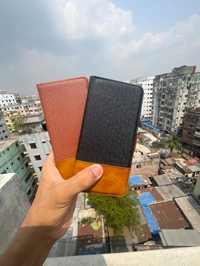 IQOO Neo9 invisible bracket portable magnetic card protection leather case with card holder_img_1