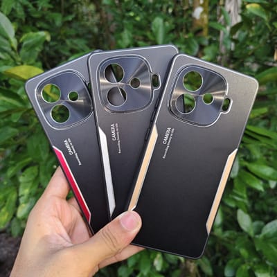 IQOO Z9Turbo metal lens full cover anti-fall silicone frosted hard shell protective cover_img_0